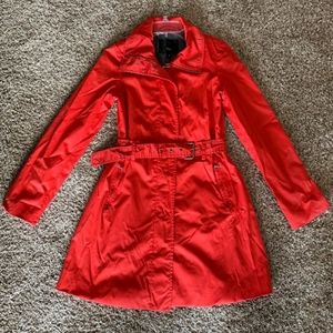 Mossimo Red Trench Raincoat